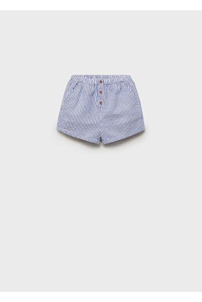 MANGO Baby Çizgili pamuklu şort