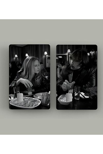 hediyenebak 2 Pack Behzat & Esra Designed - Papara, Tosla, Bus Card Covering Sticker for Credit Card