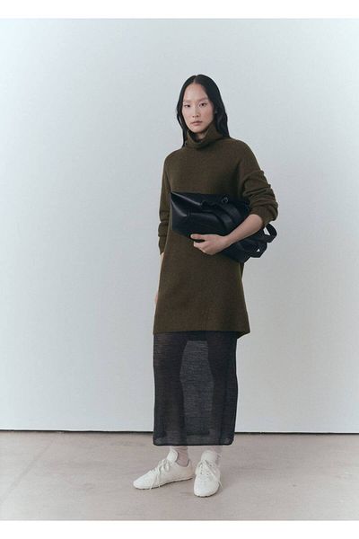 MANGO Woman Κοντό πλεκτό φόρεμα με ζιβάγκο