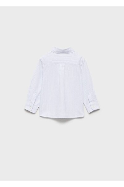MANGO Baby Çizgili Oxford gömlek