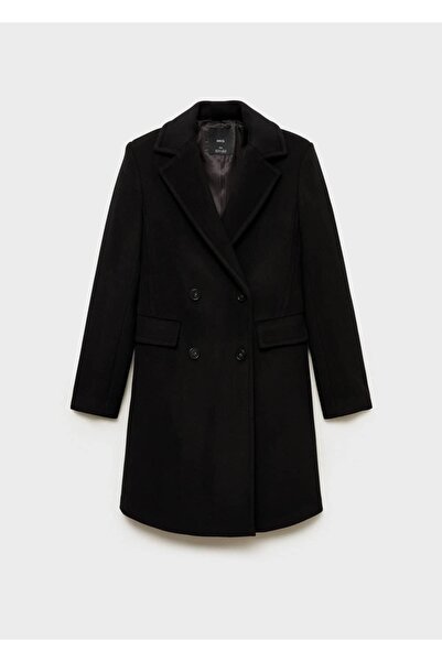 MANGO Woman Kruvaze yün palto