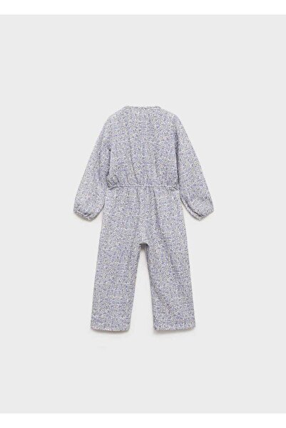 MANGO Baby Floral Printed Cotton Jumpsuit