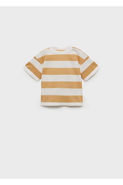 MANGO Baby Gestreiftes T-Shirt aus Baumwolle
