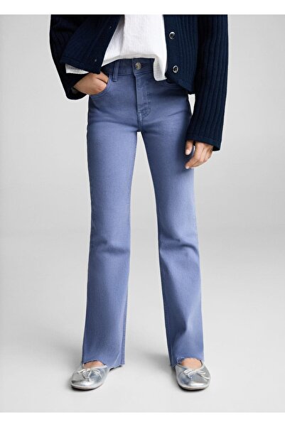 MANGO Kids Dikişsiz Flare Jean Pantolon