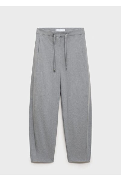 MANGO Woman Bağcıklı jogger pantolon