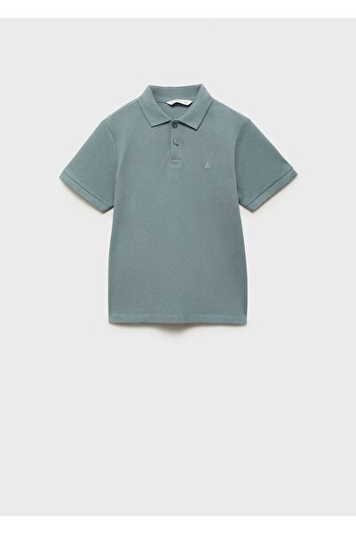 MANGO Kids Tricou polo din bumbac cu maneca scurta