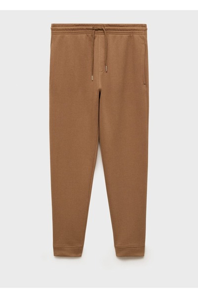 MANGO Man İpli Pamuklu Jogger Pantolon