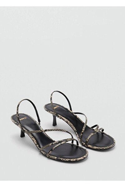 MANGO Woman Bantlı topuklu sandalet