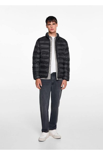 Mango Teen Quilted Anorak with Side Zipper