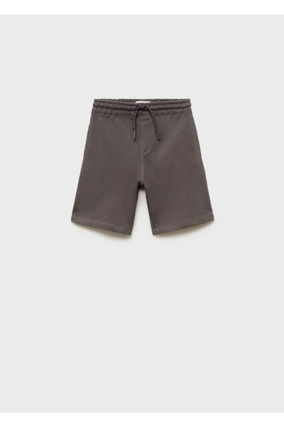 MANGO Kids Beli bağ detaylı pamuklu şort