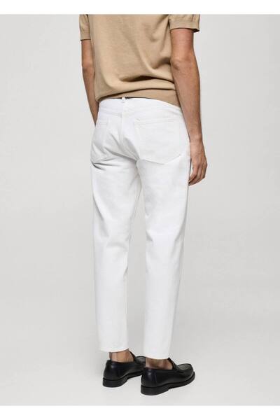 MANGO Man Cropped Tapered Fit Jean Pantolon