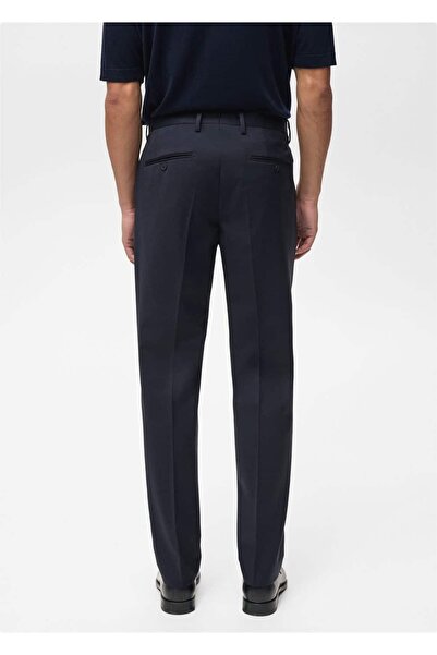 MANGO Man Yünlü takım elbise pantolonu