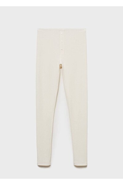 MANGO Woman Fitilli dokuma pantolon