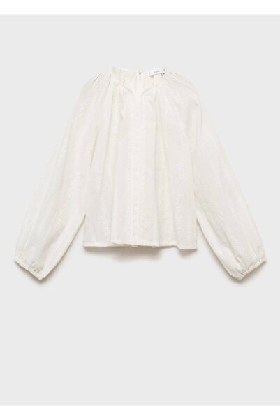 MANGO Kids Blouse Cotton with Embroidery