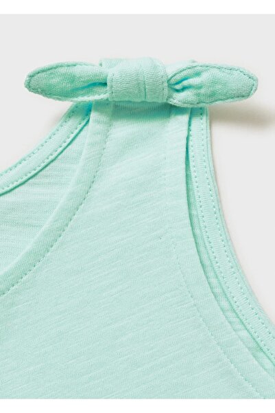 MANGO Baby Short Jumpsuit with Tie Detail