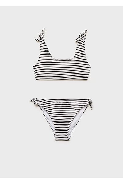 MANGO Kids Çizgili bikini