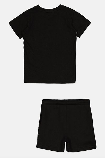Nicce Toddlers Boy 2 Pieces Graphic Print Short Sleeve T-shirt And Shorts Set, Black
