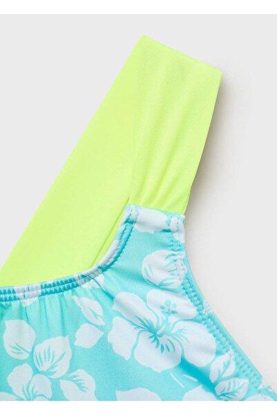 MANGO Kids Sırtı çapraz desenli mayo