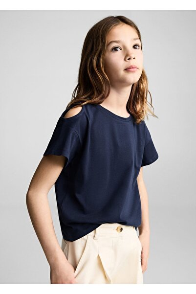 MANGO Kids Cut out detaylı tişört