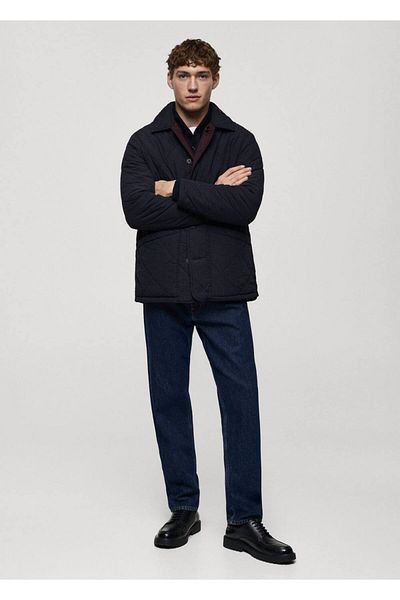 MANGO Man Zweifarbige, doppelseitige Steppjacke