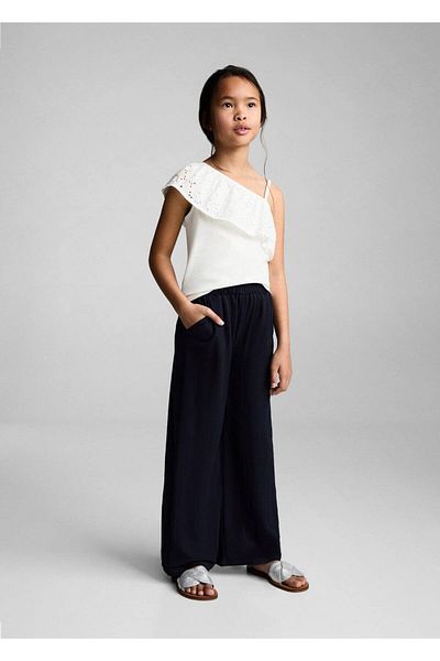 MANGO Kids Draped Culotte Pants