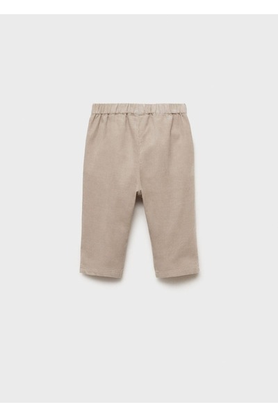 MANGO Baby Pamuklu fitilli kadife pantolon