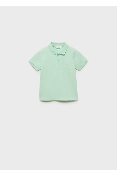 MANGO Baby Kısa kollu triko polo gömlek