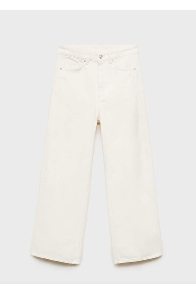 MANGO Woman Yüksek belli balon jean pantolon