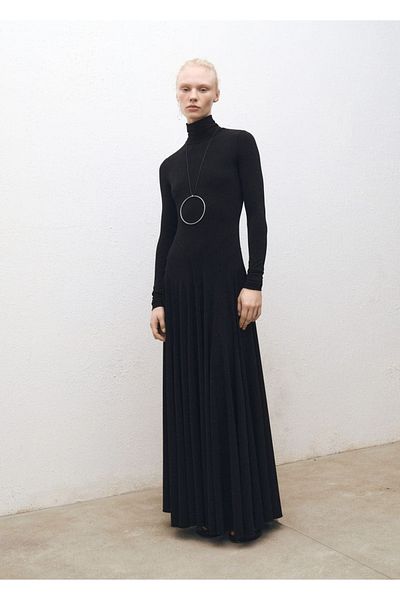 MANGO Woman Flared Ponte Dress