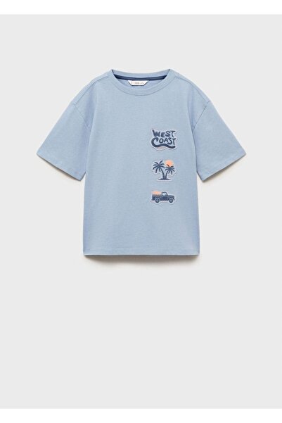 MANGO Kids Kısa kollu desenli tişört