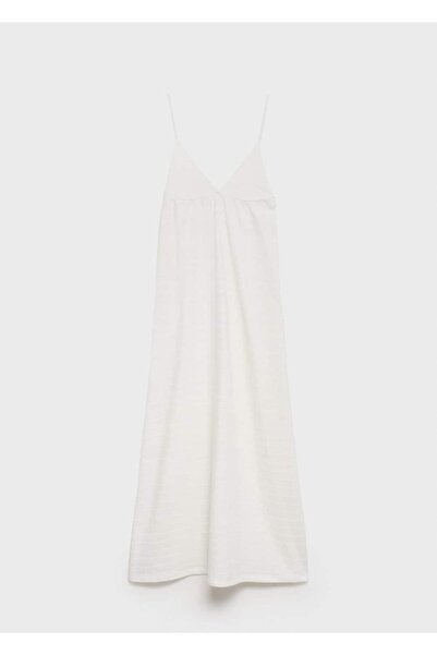 Mango Teen Μακρύ υφαντό φόρεμα