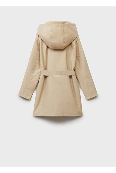 MANGO Kids Kapüşonlu Trençkot