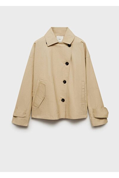 MANGO Woman Pamuklu oversize parka