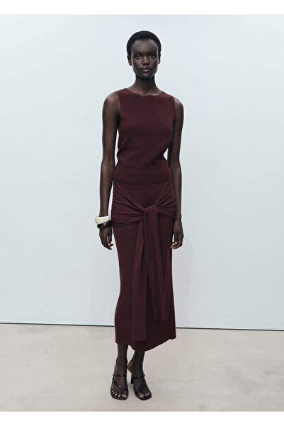 MANGO Woman Топ с фино рипсено трико
