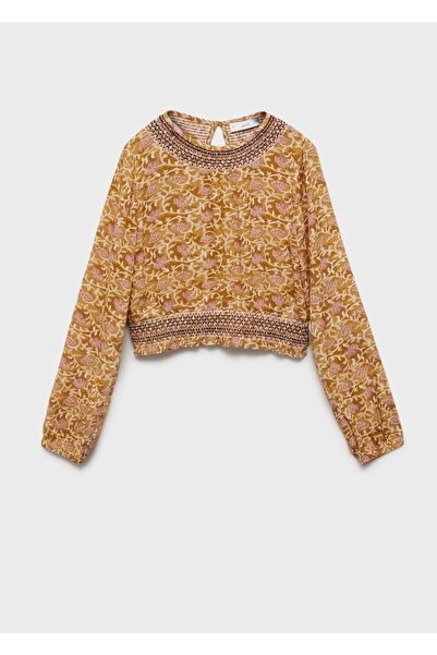 MANGO Kids Çiçekli bluz