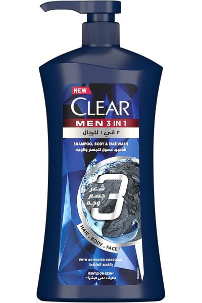 Clear Complete Care Shampoo 3-in-1, 900ml