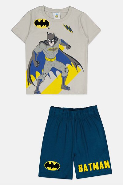 Batman Toddlers Boy 2 Piece Graphic Print T-shirt And Short, Multicolor