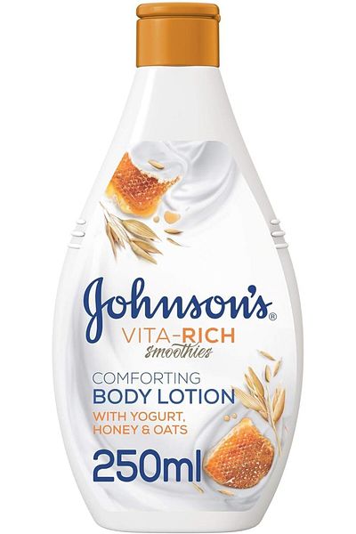 Johnson Vita Rich Body Lotion, Shower Gel with Yogurt, Honey and Oats, 250 ml