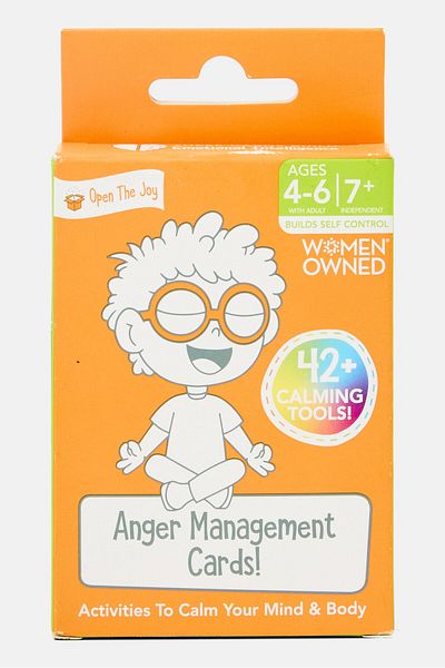 Open The Joy Anger Management Cards, Orange