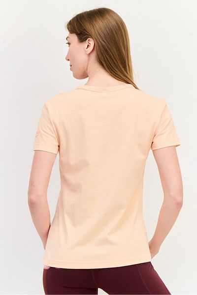 Reebok Women Sportswear Fit Short Sleeves Training T-shirt, Peach