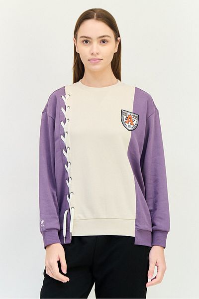 adidas Women Spotswear Fit Long Sleeve Outdoor Sweatshirt, Multicolor
