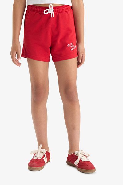 DeFacto Girl's Printed 2-Piece Shorts with Elastic Waist Z8046A625Sm