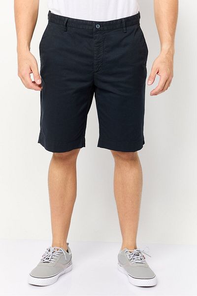 Hackett Men Solid Chino Shorts, Navy Blue