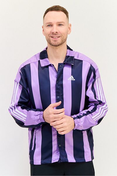 adidas Men Sportswear Fit Long Sleeve Outdoor Jacket, Multicolor