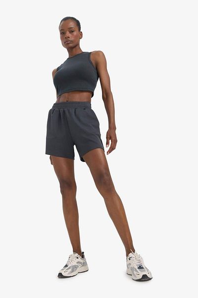 DeFacto Defactofit Crop Top Crew Neck Modal Athlete Undershirt E2939Ax25Sm