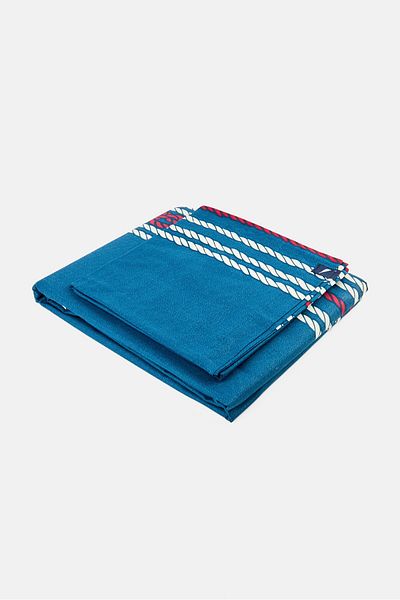 Nautica 3 Pieces King Graphic Printed Bedsheet Set, Multicolor