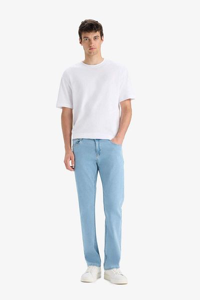 DeFacto Sergio Regular Fit Normal Fit Κανονικό τζιν παντελόνι με σωλήνα μέσης E7268AX25SM