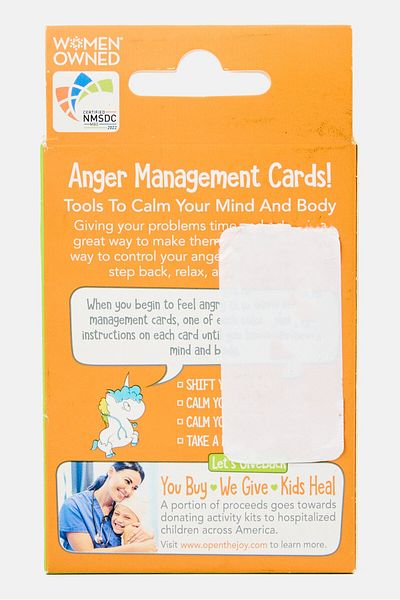 Open The Joy Anger Management Cards, Orange