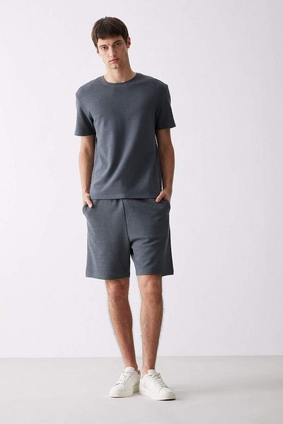 DeFacto Regular Fit Textured Waist Lace Shorts E2588Ax25Sm