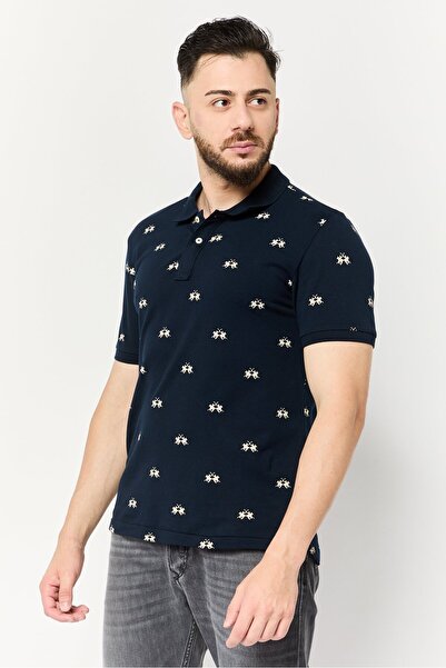 La Martina Men Regular Fit Short Sleeves Brand Logo Polo Shirt, Multicolor